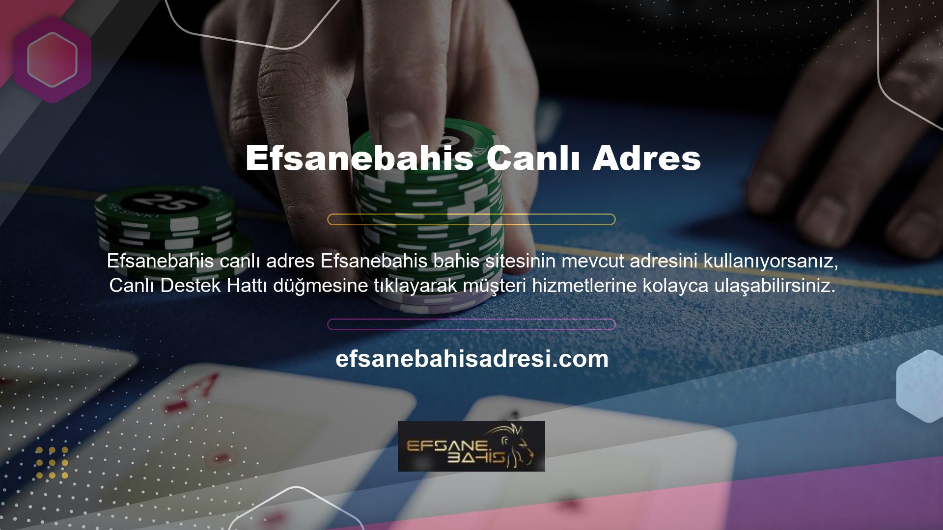 Efsanebahis web sitesi müşteri hizmetleri için tam destek sağlar